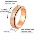 thumbnail image 2 of Anxiety Fidget Relief Spinner Rings for Women 6 mm Stainless Steel Worry Stress Relieve Ring Band Set for Anxiety Women Men Size 5-11, 2 of 6