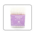 thumbnail image 2 of Walbest 100Pcs/200Pcs Bamboo Cotton Swabs, Double Thread Head Disposable Ear Cleaning Cotton Swab Buds Women Makeup Tool, 2 of 7