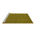 thumbnail image 2 of Ahgly Company Machine Washable Indoor Round Abstract Yellow Contemporary Area Rugs, 5' Round, 2 of 4