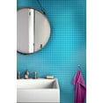 thumbnail image 3 of 10 pack Sapphire Blue 11.8 in. x 11.8 in. 1 in. x 1 in. Matte Finished Glass Mosaic Floor and Wall Tile (9.67 sq. ft./Case), 3 of 5