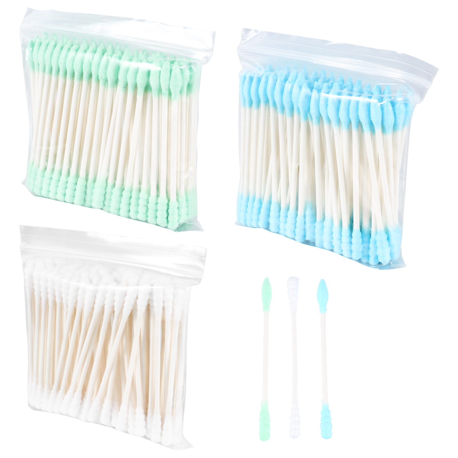 Hemoton Cotton Swabs Stick Disposable Stick Applicators Tips Q Cleaner