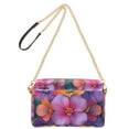 thumbnail image 2 of FORMRS Women Crossbody Purse with Chain Strap Vegan Leather Shoulder Handbag, Large Purple Flowers, 2 of 7
