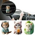 thumbnail image 3 of Car Aromatherapy Diffuser,Cute Cat Car #air# Freshener Vent Clips,Refillable Car Diffuser Cat #air# Vent Clips Aesthetic #air# Freshener for Vehicle Car O2Y0, 3 of 6