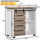 thumbnail image 3 of Gabinete de Almacenamiento FurnitureR para Modern Blanco, 3 of 8