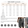 thumbnail image 2 of Men's Corduroy Cargo Short Elastic Drawstring Waist Summer Beach Short Pants Loose Fit Light with Multi Pockets Army Green L, 2 of 3