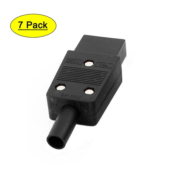 250V 10A IEC 320 C13 Female Plug Power Adapter Connector 7 Pcs