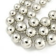 thumbnail image 3 of CCB Multi Layer Geometric Metal Round Bead Necklaces Platinum 17.99 inch(45.7cm), 3 of 4