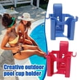 thumbnail image 2 of Poolside Cup Holder Clips Detachable Above Ground Pool Drink Holder for Railing Outdoor Summer Party Beverage Caddy, 2 of 8