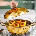 thumbnail image 3 of Steamer For Cooking, Stainless Steel Steamer Pot Food Steamer 11 Inch Steam Pots With Lid 2 Tier Kitcken Cooking Tool For Cooking Vegetables Seafood S, 3 of 5