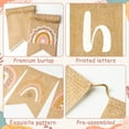 thumbnail image 3 of 2ooya 2Pcs Boho Rainbow Party Banner Set Baby Birthday Party Tail Flag with Sun Sign Linen Letter Hanging Banner for Home Nursery Backdrop Decor, 3 of 6