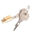 thumbnail image 2 of Cerradura de cilindro con 2 uds. de llaves, núcleo de cerradura de latón, reemplazo fácil de usar, cerradura de gabinete práctica profesional, Mini, 2 of 9