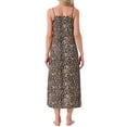 thumbnail image 3 of INSPIRAR CHIC Vestidos de Noche para Mujeres Sin Mangas con Tirantes Espagueti Cuello Redondo Primavera Verano Vestido de Dormir 2XL Leopardo, 3 of 6
