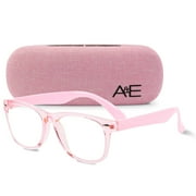 Ava & Ethan Clear Lens Glasses for Kids, Non Prescription Fake Glasses for Toddlers/Kids (Ages-3-12) Pink