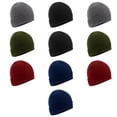 thumbnail image 2 of 10 Pack of Bulk Wholesale Adult One Size Mens Womens and Teens Stretch Knit Beanie Skull Hats for Fall, Winter, Snow, Wind, Rain, Homeless and Charity Donation in Black, Gray, Navy Blue, Red & Green, 2 of 5