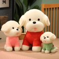 thumbnail image 5 of Peluche de perro Kawaii para niños, muñeco de peluche de 25/35/45CM, color blanco, ideal para regalo de cumpleaños, 1 unidad, 5 of 5