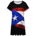 thumbnail image 3 of PUERTO RICAN FLAG by Solomaskx Short Sleeve Dress Women Summer Evening Dresses Ladies Sundress, 3 of 7
