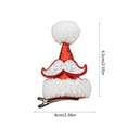 Christmas Indoor Decorations Hot Selling Christmas Hair Clip Christmas Hair Clip Lamb Wool