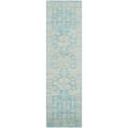 thumbnail image 3 of SAFAVIEH Kenya Magdalena Abstract Geometric Wool Area Rug, Blue, 7' x 7' Square, 3 of 8