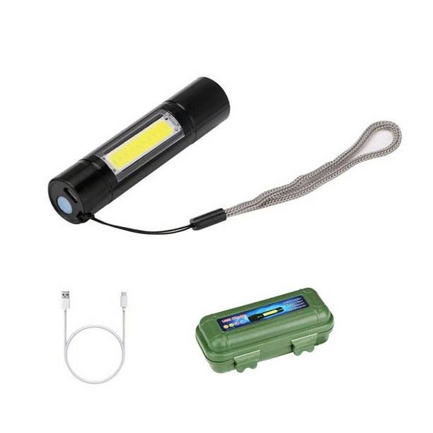 Eigraketly Linterna pequeña, ligera, antideslizante, multimodos, microlámpara, interruptor de botón recargable, iluminación exterior, Camping, Estufas de camping Eigraketly OD029513-00