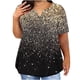 thumbnail image 1 of Plus Size Mujeres Blusas Cuello en V Casual Suelto Verano Blusa de Manga Corta para el Uso Diario Y Casual, 1 of 5