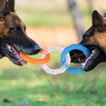 thumbnail image 3 of Tug Rings For Dogs 3 Rings Puller Dog Toy Pet Supplies Promotes Teeth Care Exercise Outdoor Teether For Indoor Backyard Play 1pc Dog Stationary Dog Small Dogs Package Entertaining Dog for Large Dogs, 3 of 3