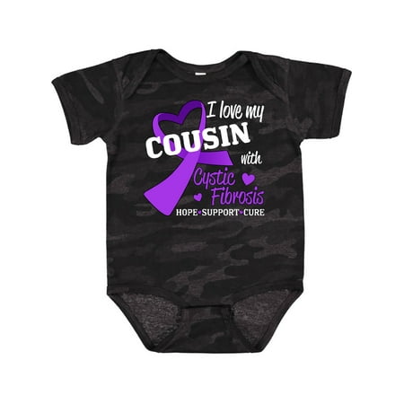 

Inktastic I Love My Cousin with Cystic Fibrosis Hope Support Cure Gift Baby Boy or Baby Girl Bodysuit