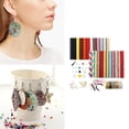 thumbnail image 5 of 24 Piece Leather Earring Making Earrings Synthetic DIY Handmade Faux Jewelry Set B, 5 of 7