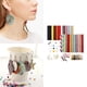 thumbnail image 5 of de fabricación de pendientes de material cuero de 24 piezas, joyería de decoración sintética, hallazgo para mujeres de artesanal - Conjunto B Salvador Fabricación de pendientes, 5 of 7