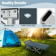 thumbnail image 3 of MOPHOTO Folding Camping Bed with Mattress & Carry Bag, Folding Cot for Adults 75"×28" Heavy Duty Sleeping Cots with 4D Pillow, 3 of 12