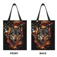 thumbnail image 2 of Yuyamidu Fire Wolf Car Trash Bag for Front Seat, Back Seat, Headrest American Flag Car Garbage Bags Accessory Foldable Auto Garbage Bag Holder for Cars SUVs Vans, 2 of 7