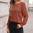 thumbnail image 2 of SUNBS Long Sleeve Shirts for Women Business Casual Tops Dressy Blouses Crewneck Trendy Clothes, 2 of 8