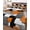 Orange, variant on Quilts Queen Size Bedding Set, Burnt Orange Black Geometric Reversible Summer Quilt 3 Pieces, Modern Abstract Art Block Lightweight Bedspreads Coverlets with 2 Pillow Shams for All Seasons