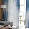 Abstract Modern Line Blue Tulle In Sheer Curtains For Living Room