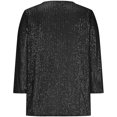 thumbnail image 4 of Womens Sparkly Sequin Tops Dressy Casual 3/4 Sleeve V Neck Shirts Holiday Glitter Shimmer Top Evening Night Glitter Party Outfits, 4 of 5