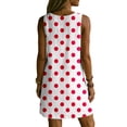 thumbnail image 7 of QUNYINEY A Line Sundresses for Women Beach Polka Dot Sleeveless Mini Tank Dress V Neck Casual with Pockets Vacation Loose Fit Dresses, 7 of 7
