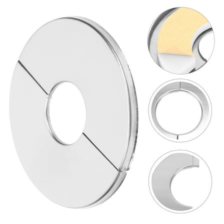 Soimiss 4Pcs Stainless Steel Toilet Flange Covers for Plumbing Wall Hole Replacement