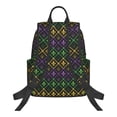 thumbnail image 2 of Balery Mardi Gra Geometric Lightweight Backpack for Men and Women - Durable and Water-Resistant, Ideal for School, Work, Travel, and Everyday Use, 2 of 9