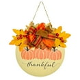 thumbnail image 6 of Limei 1 Pcs Door Plaque Wood Pumpkin Pattern Hanging Pendant Decorative for Halloween Thanksgiving Festival, 6 of 7