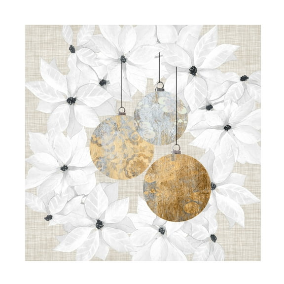 Trademark Fine Art Grace Popp Sophisticated Christmas Iii Canvas Wall Art - 18x18