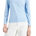 thumbnail image 3 of Nine West Women's Embellished One Shoulder Top Blue Size Small, 3 of 3