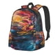 thumbnail image 1 of Disketp Vibrant Rooster Painting Mochila Escolar de Gran Capacidad y Peso Ligero, Mochila de Viaje Ideal para Escuela, Trabajo y Uso Diario, Cómoda y con Estilo, 1 of 8