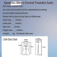 thumbnail image 5 of MensDouble-breastedBlazerSuit2PiecesSlimFitWeddingGroomTuxedosPeakLapelFormalPromSuits, 5 of 5