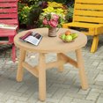 thumbnail image 1 of Table Basse Ronde en Rondins de 25 Po Naturelle, 1 of 7