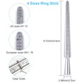 thumbnail image 2 of Ring Sizer Measuring Tool, Aluminum Ring Mandrel, 27 Pcs Premium Metal Ring Measurement Tool, Mens Womens Finger Gauge, 4 Sizes Ring Stick, 4 Pcs Polishing Cloth, US Ring Sizing Kit, by, 2 of 5