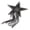 Black, variant on NFTIGB Red Plastic DIY Adhesive Star Pattern Clothing Rhinestones Tassel Patches Beautiful Appliques for Clothes Bags Shoes Hats Decor Accessories (3.35 inches / 8.5 cm)