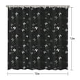 thumbnail image 5 of Black Gray Butterfly Pattern Shower Curtain 72"x72" ,Bathroom Decorative Shower Curtains Set with 12 Hooks,Modern Waterproof Washable Shower Curtain, 5 of 6