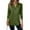 Army Green #004, variant on Mohiass 3/4 Sleeve Elegant Blouse Women Spring Formal Ruched Shirt Solid Lightweight V Neck Fitted Tops White L