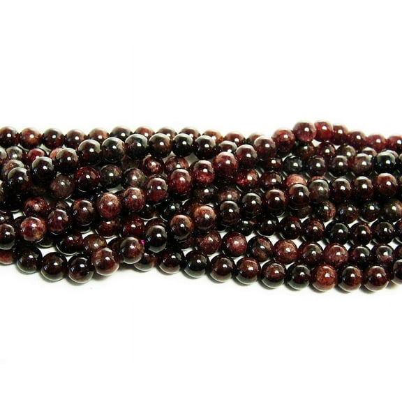 4mm Red Garnet Round Beads Genuine Gemstone Natural Jewelry Making