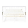 thumbnail image 5 of Noble House Vihaan Modern Farmhouse Acacia Wood Queen Bed Platform, White, 5 of 10
