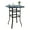 Bar Table, variant on Swivel Bar Chair with Black Metal Frame & Golden Textilene Seat, 48.4" High Outdoor Counter Stool for Patio, Deck or Kitchen Island – Weather-Resistant